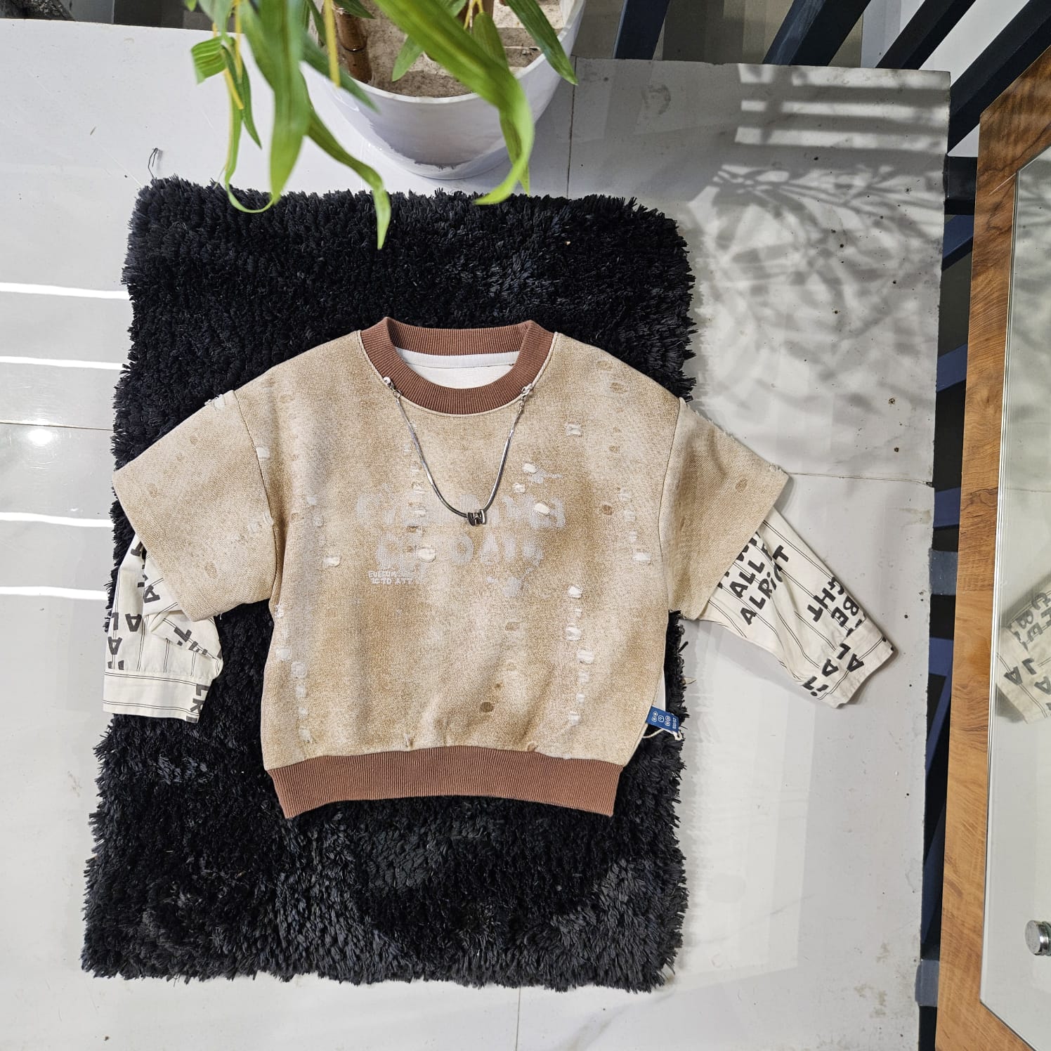 Unisex full sleeve oversized T shirt